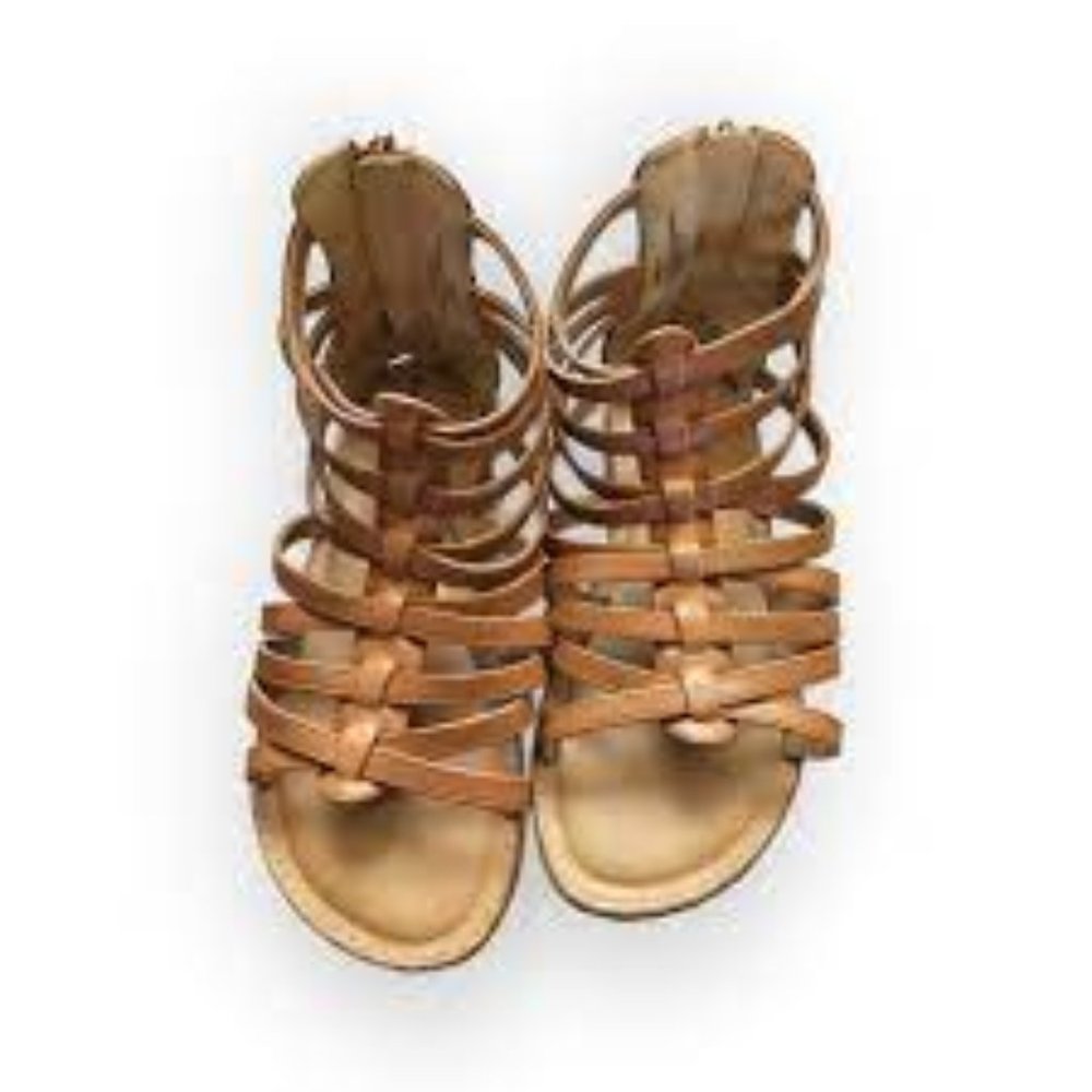 Tucker & Tate  Toddler Girl Marissa Sandals Back Zipper  Brown  Girl's Size 5